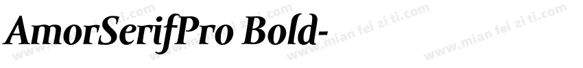 AmorSerifPro Bold字体转换